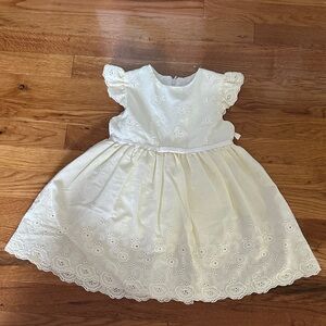 NWOT Elegant Yellow Mymio Baby Dress 24M